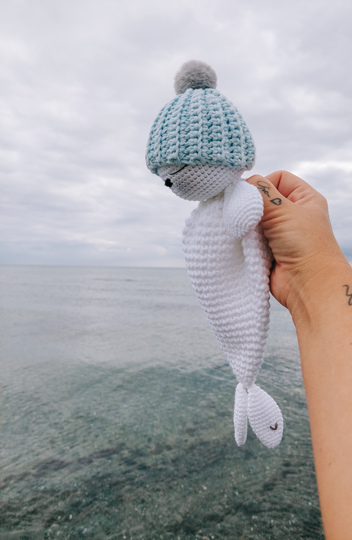 English pattern "Seal - Lovey", Baby blanket, Baby Lovey