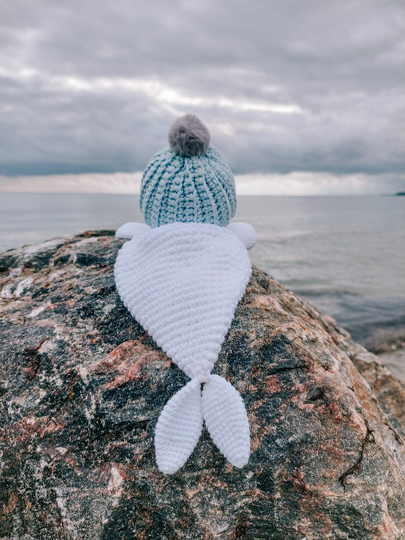 English pattern "Seal - Lovey", Baby blanket, Baby Lovey