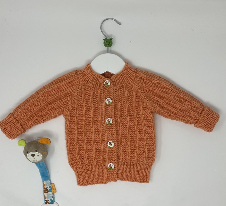 Raglanjäckchen das Zweite - Kraus-Streifen -