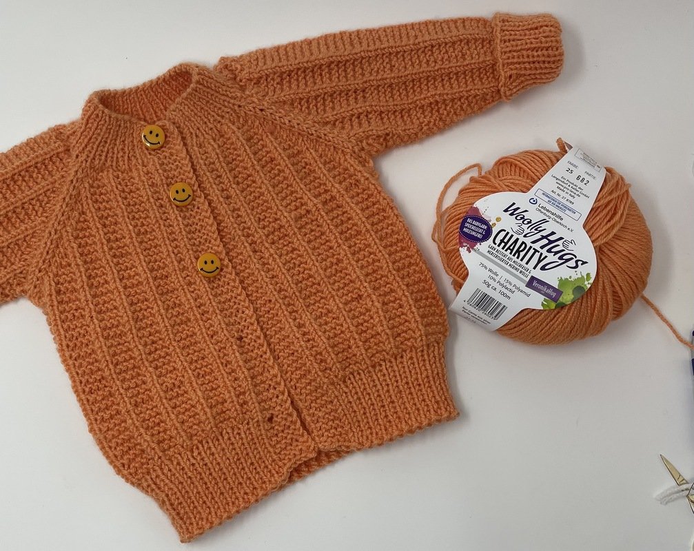 Raglanjäckchen das Zweite - Kraus-Streifen - - Bild 5