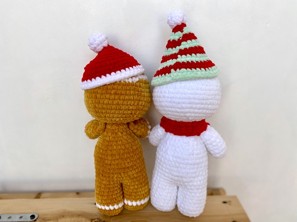 Crochet pattern Deer, Gingerbread and Snowman Christmas bundle
