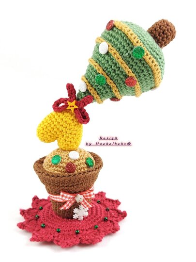Weihnachtsbaum-Unfall  im Topf -- Häkelanleitung von Haekelkeks®