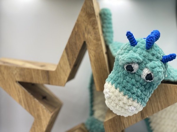 Crochet Pattern - Comforter Dino (Cuddly Dino)