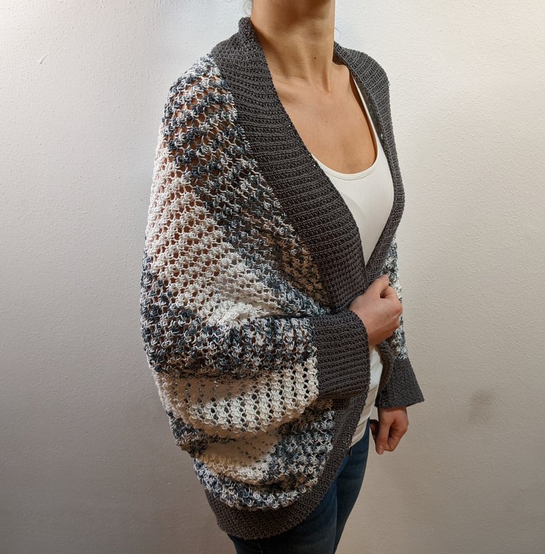 Strickanleitung Seelenwärmer Lochmuster & Streifen - Bild 5