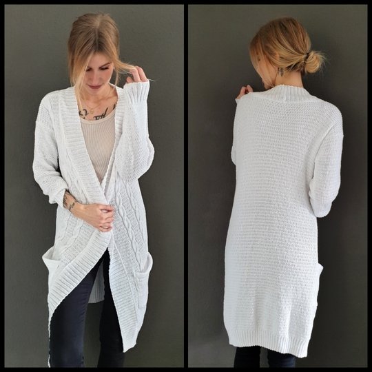 194 Strickanleitung Strickjacke Cardigan Long Enja