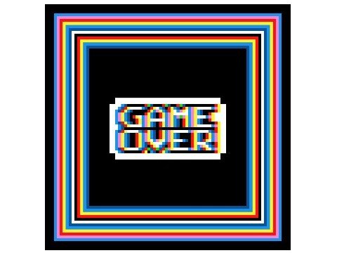 Häkelmuster * GAME OVER * Grafik für Fm Kissen/Decke