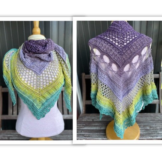 Häkelanleitung Dreieckstuch "Amalthea"