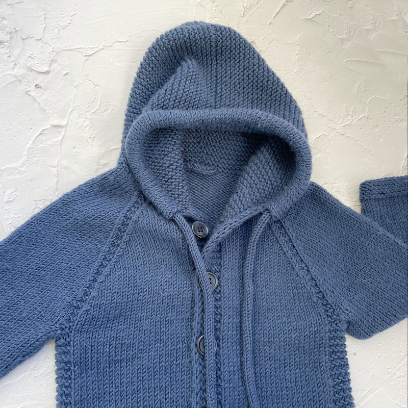 Kapuzenjacke LINUS Strickanleitung Kinderjacke