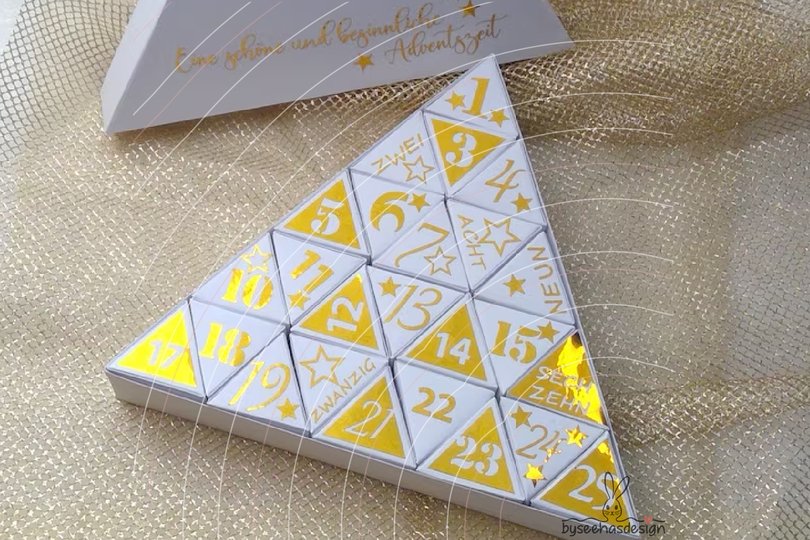 Advent Kalender 1-25 Plotterdatei SVG DXF