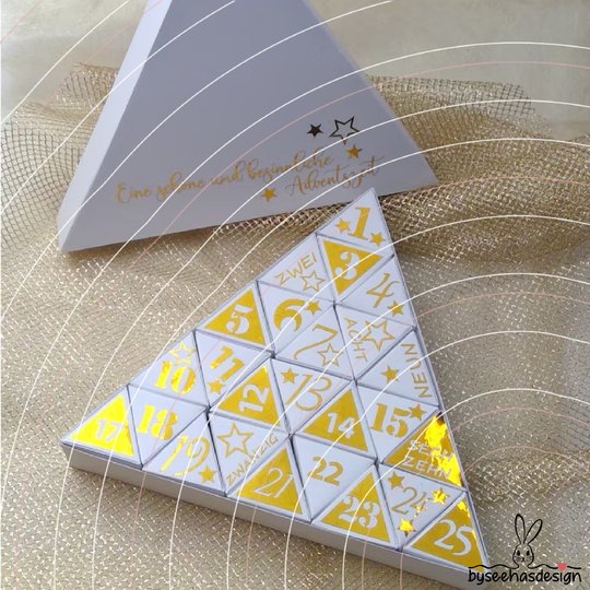Advent Kalender 1-25 Plotterdatei SVG DXF
