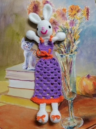 Bookmark "Engler bunny" - crochet pattern