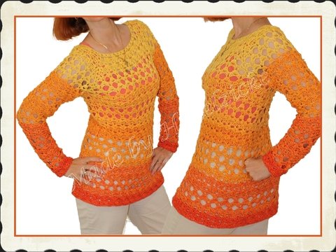 Häkelshirt "Steffis Sommermärchen", RVO Gr. s-XXL