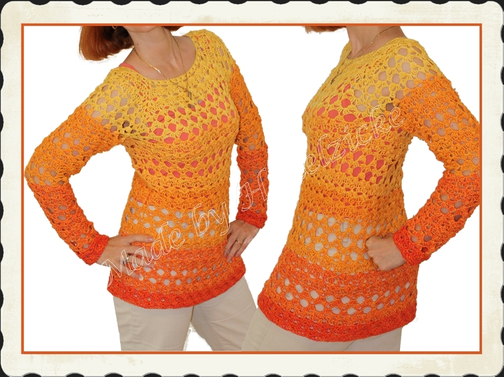 Häkelshirt "Steffis Sommermärchen", RVO Gr. s-XXL