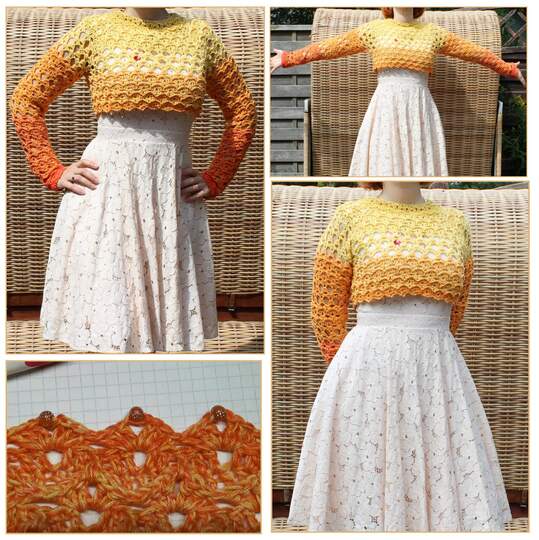 Häkelshirt "Steffis Sommermärchen", RVO Gr. s-XXL