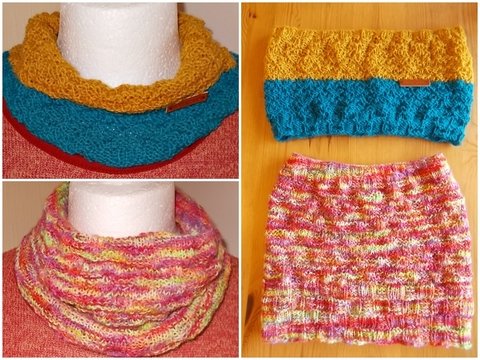 Loop aus Wollresten für die ganze Familie - Strickanleitung