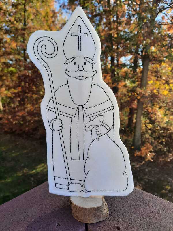 Stickdatei Nikolaus ITH heiliger Nikolaus Stabstickdatei - Bild 4