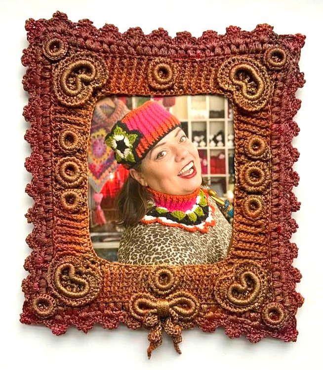 gehäkelter Barocker Bilderrahmen - Bild 2