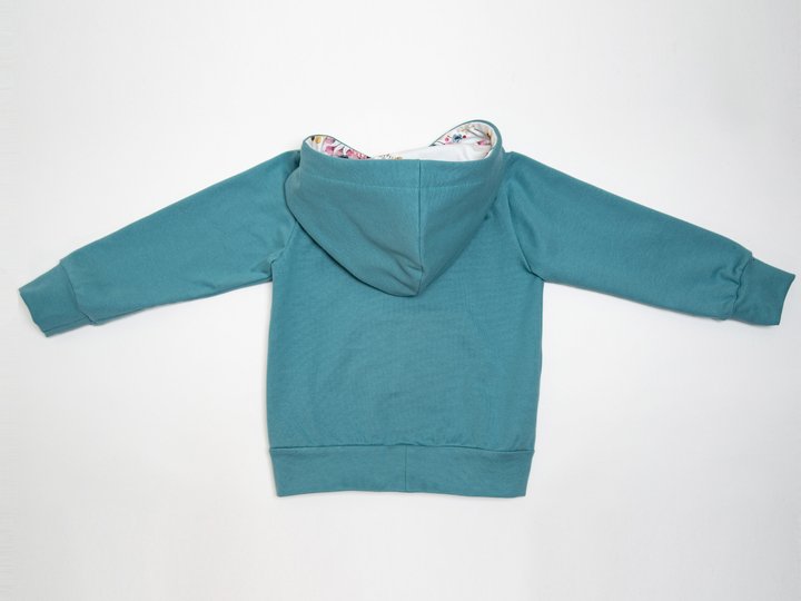 Kids Hoodie Sewing Pattern – Lined Hood or Shawl Collar PDF (12M–11Y)