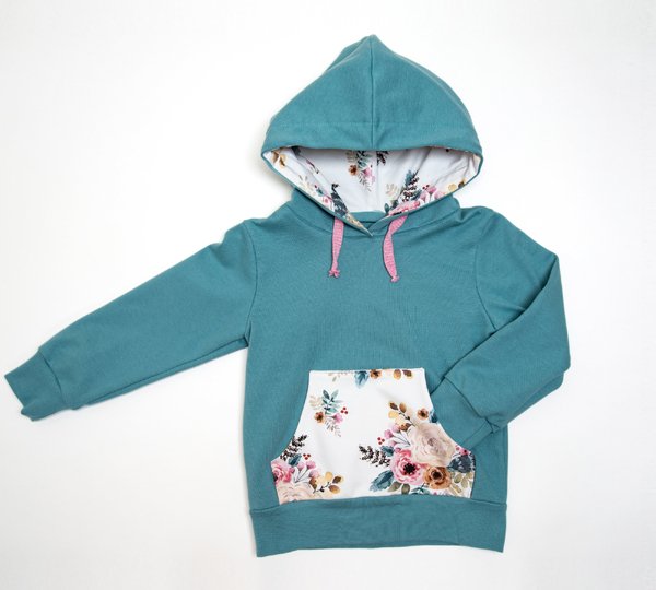 Kids Hoodie Sewing Pattern – Lined Hood or Shawl Collar PDF (12M–11Y)