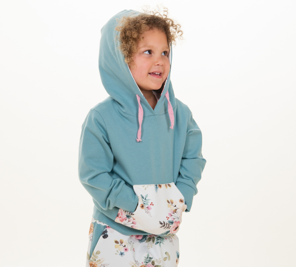 Kinderhoodie FLY – Kapuze Schalkragen Datei 80/86–140/146