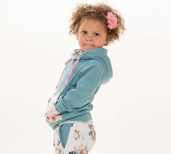 Kinderhoodie FLY – Kapuze Schalkragen Datei 80/86–140/146