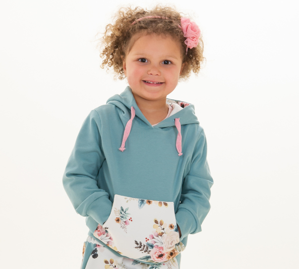Kinderhoodie FLY – Kapuze Schalkragen Datei 80/86–140/146