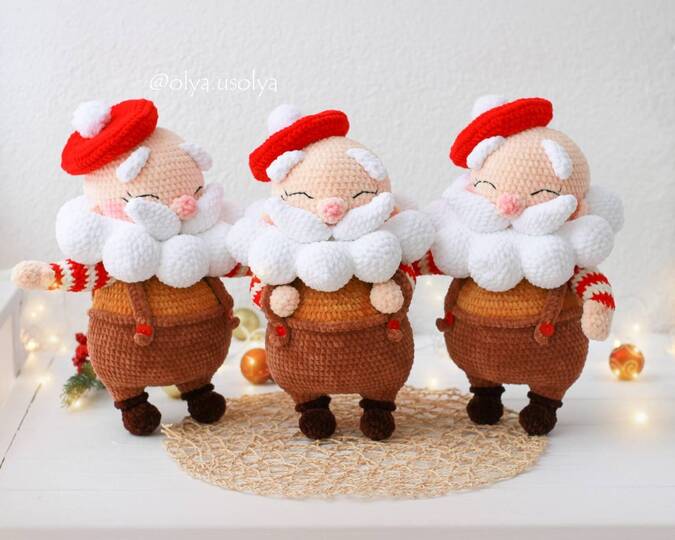 Bundle 2 PDF: Santa Claus and Mrs.Claus Amigurumi Crochet Pattern