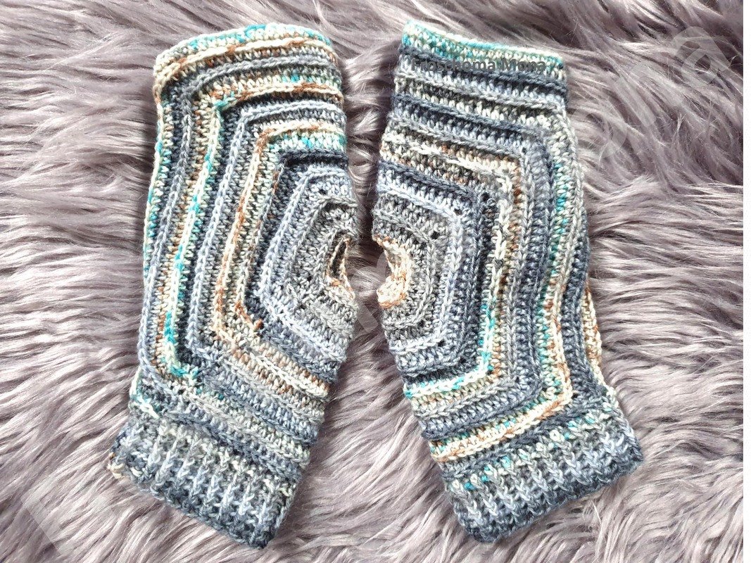 Handstulpen Pulswärmer „Noriaki II“ im japanischen Style Häkelanleitung - Bild 2