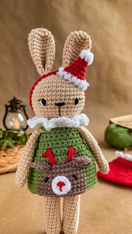 Pattern Christmas bunny - Image 5
