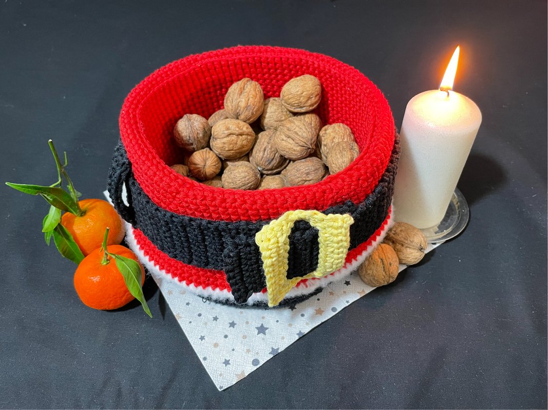 Häkelanleitung: Weihnachtsmann-Körbchen - Bild 4