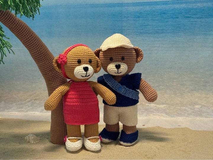 Häkelanleitung Theo und Thea - Komplettset 4 Jahreszeiten