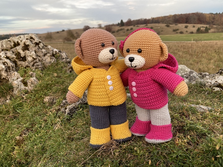 Häkelanleitung Theo und Thea - Komplettset 4 Jahreszeiten