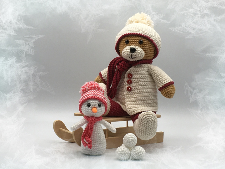 Häkelanleitung Theo und Thea - Komplettset 4 Jahreszeiten