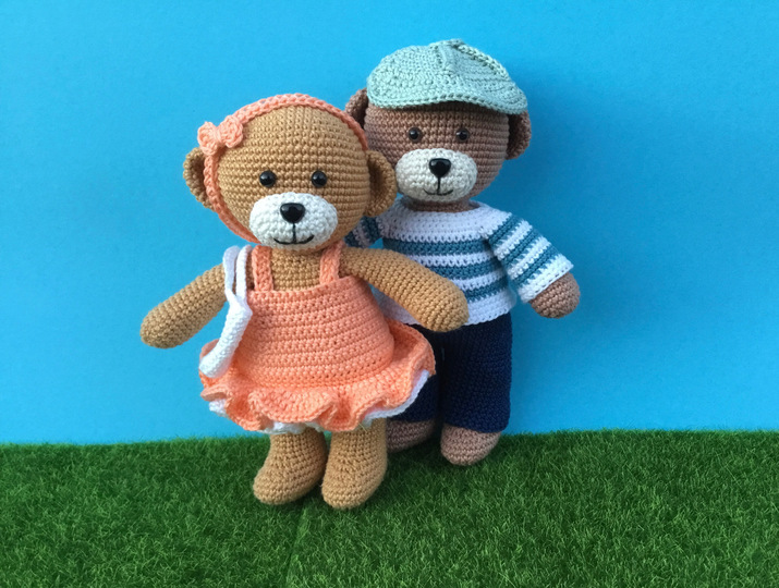 Häkelanleitung Theo und Thea - Komplettset 4 Jahreszeiten