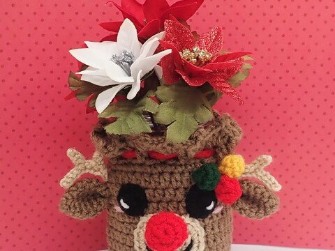Reindeer Pouch & Cozy- Crochet Pattern