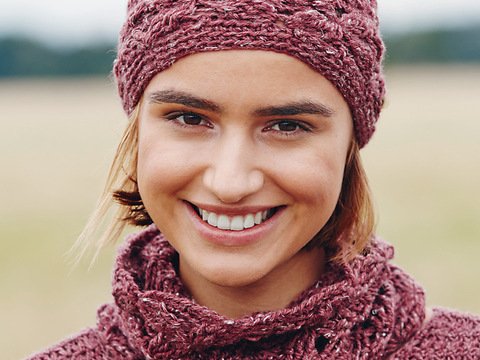 Häkelanleitung: Häkelpulli, Mütze und Loop und ausgefallenem Musterstreifen