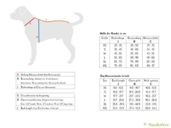 PELERIN Dog Coat, sizes XS–XXL, sewing pattern