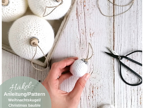 Häkelanleitung Weihnachtskugel