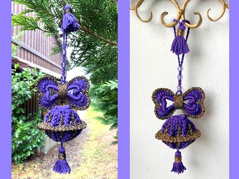 Niedliche  Christbaumkugel mit hübscher Schleife