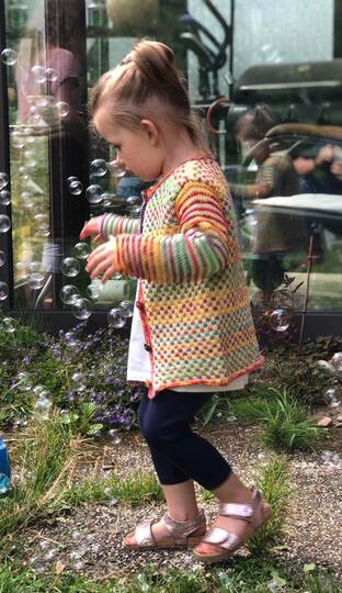 Anleitung Kinderjacke Kitti (Gr. 92 - 98)