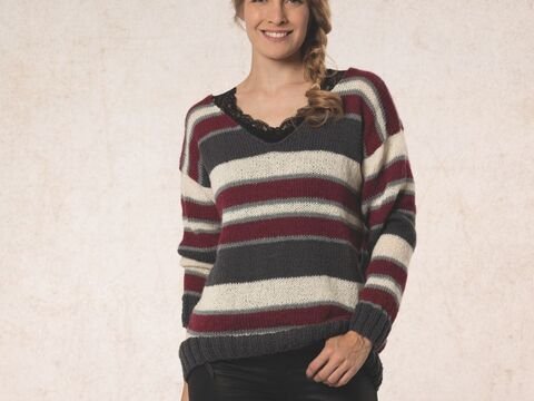Strickanleitung Damenpullover "Toledo" 762016