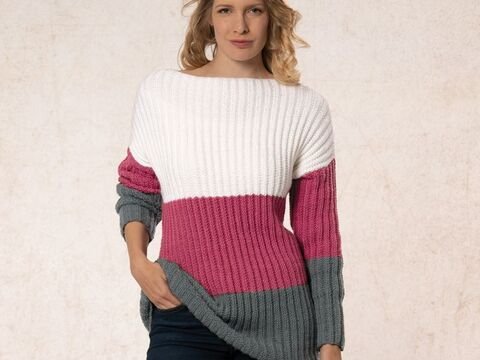 Strickanleitung Damenpullover "Mali" 762029