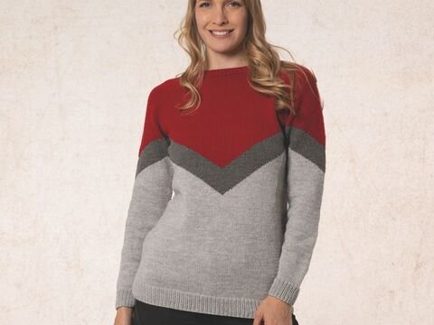 Strickanleitung Damenpullover "Sidney" 762040