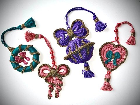 Sparset mit 4 bezaubernden Christbaumanhängern