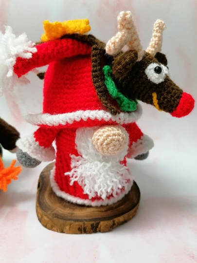 Anleitung Set – Kleine Gnome mit Glücksklee und Rentier