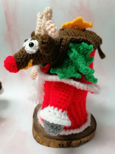 Anleitung Set – Kleine Gnome mit Glücksklee und Rentier