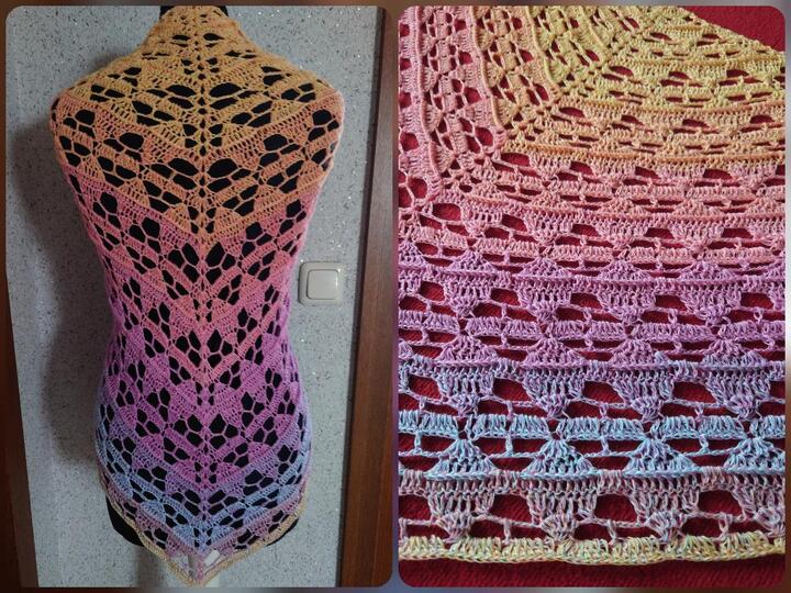 Tuch Babette h&auml;keln Dreieckstuch