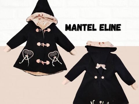 Kindermantel Eline A-Linie Gr. 80-152 Schnittmuster