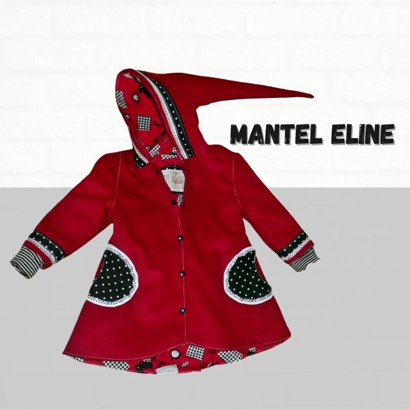 Kindermantel Eline A-Linie Gr. 80-152 Schnittmuster - Bild 9