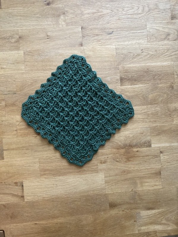 Anleitung Topflappen im Waffelmuster mit praktischer Borte - Bild 2